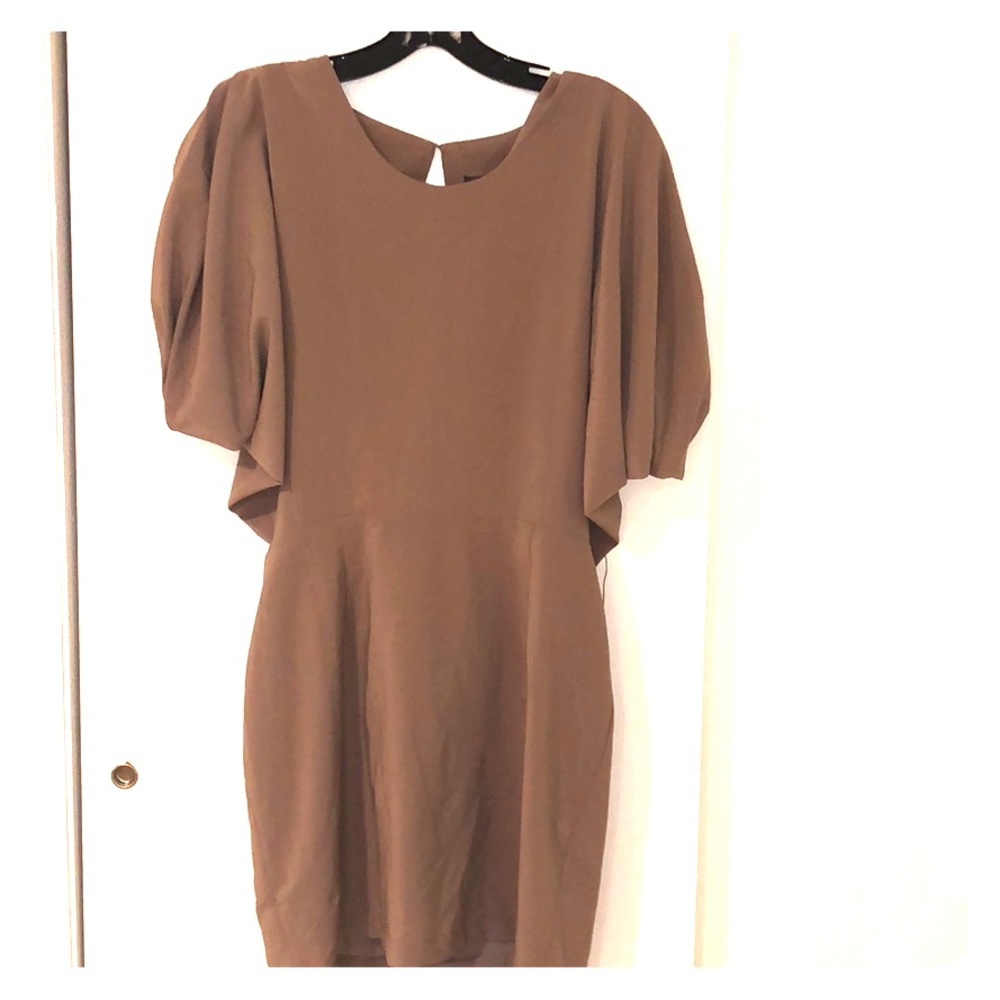 Gorgeous mini tan dress